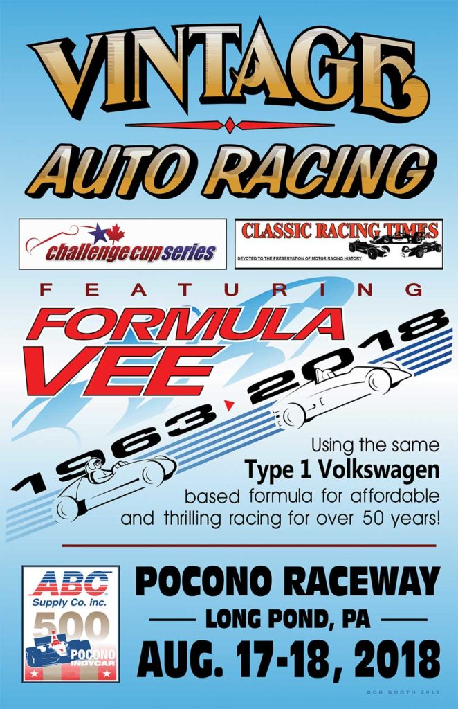 2018 Pocono IndyCar Event Poster - Formula Vee